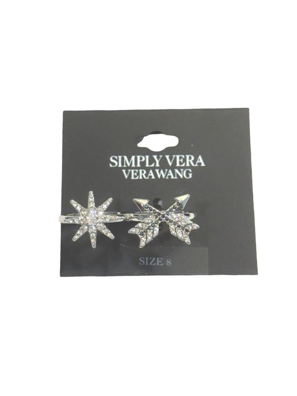 Two Finger Crystal Ring